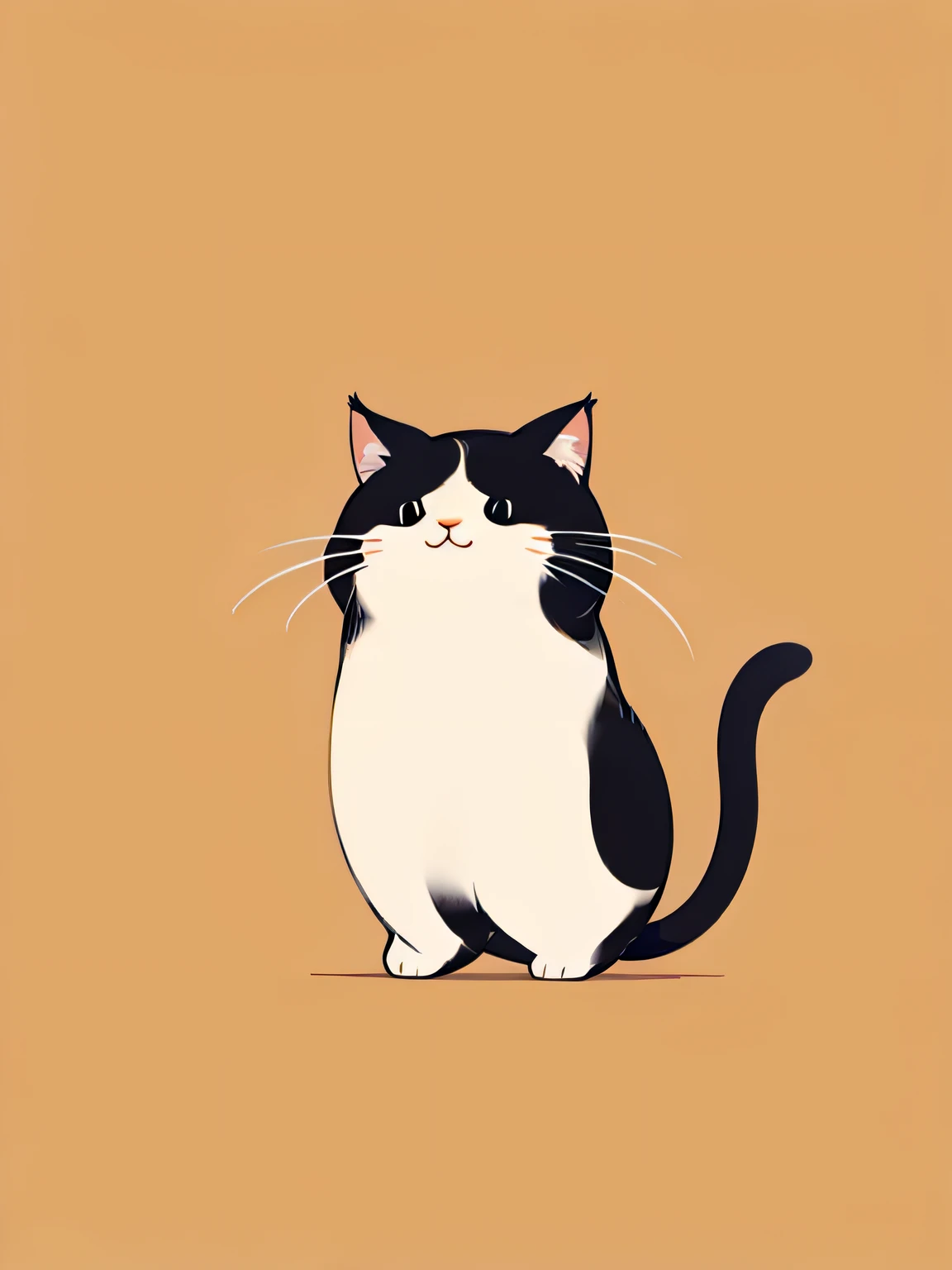 Flat Avatar, 1 cat, cute, cat,