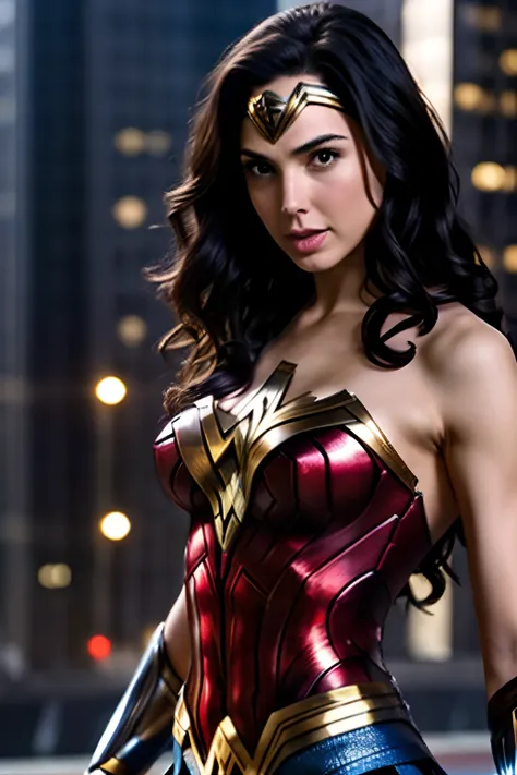 Gal Gadot、Female sexy、Wonder woman、In the city