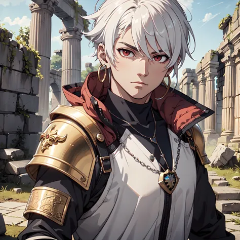 128K Ultra High Definition,
128K Ultra High Quality,
128K Ultra High Resolution,
128K Resolution,
Hyper Detailed,
Hyper Quality,
Hyper Definition,
Perfectly Detailed,
Perfectly Designed,
Masterpiece,
1 Boy,
Anime,
Handsome,
White Hair,
Red Eyes,
Wearing Ea...