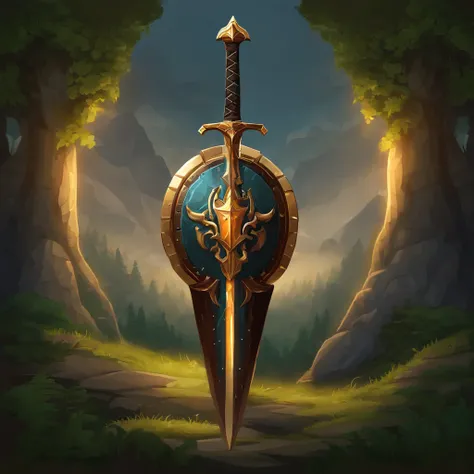 "In a fantasy world full of epic battles, You are summoned to create a legendary sword design, Known as Aegis. Aegis is a legendary sword，Placed inside the shield, Represents strength and protection. Your mission is to use your pixel art skills to create i...