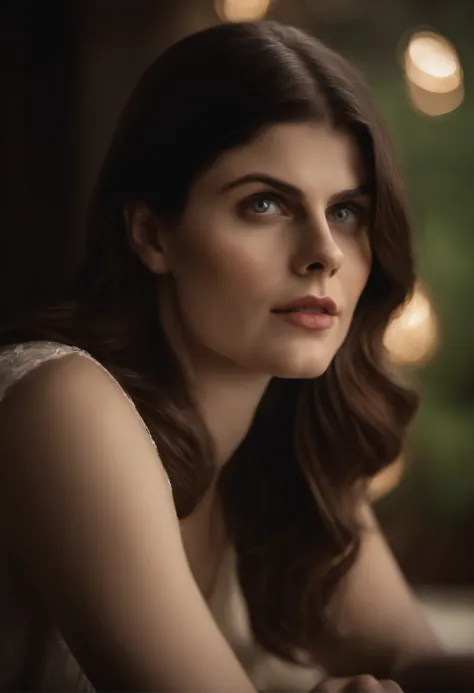 Alexandra Daddario , masterpiece,ultra realistic,32k,extremely detailed CG unity 8k wallpaper, best quality