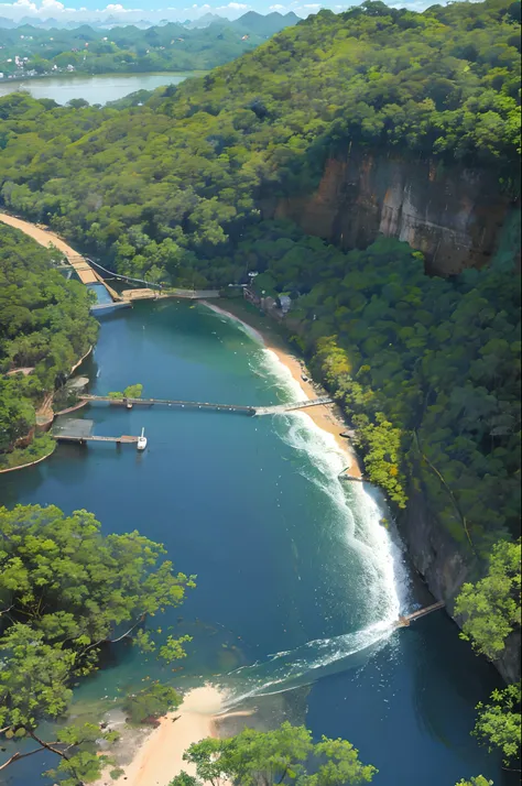 Cidade perdida em floresta brasileira