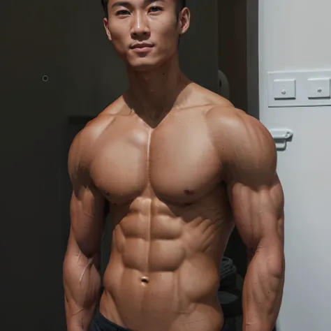 lean but muscular, asian male, 1 9 years old, slender and muscular build, lean and muscular, 1 9 years old, muscular build, 1 9 years old, ripped, damien tran, prefect body, strong masculine features, korean muscle boy 2 1 years old, fit physique, with abs...