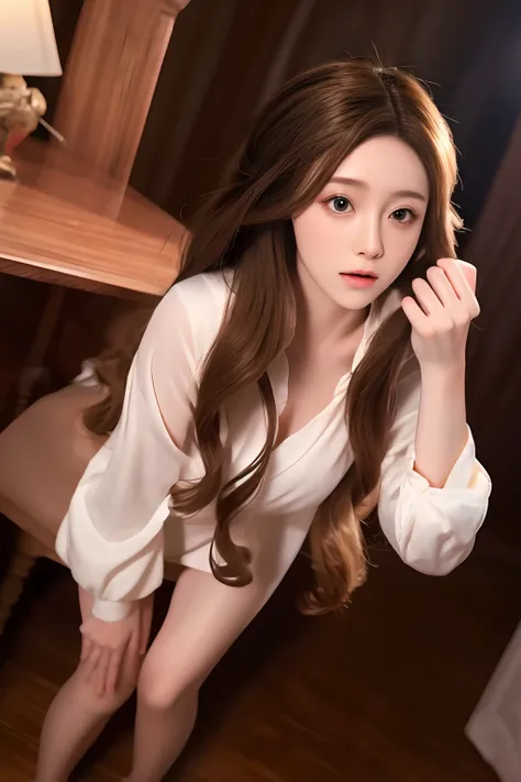 tmasterpiece，best quality, photorealistic， hyper-resolution, ultra-realistic 8k cg，1girll，long whitr hair，flawless face