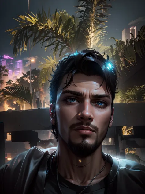 Change background cyberpunk handsome boy ,realistic face , 8k, ultra realistic,