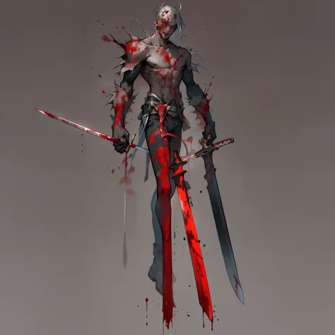 Blood-bathed sword