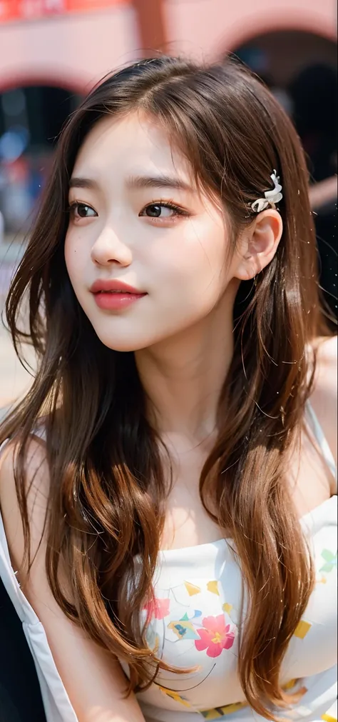 a close up of a woman with long hair and a white dress, bae suzy, wan adorable korean face, tzuyu from twice, lalisa manobal, jossi of blackpink, cute korean actress, lalisa manoban of blackpink, park ji-min, korean girl, jaeyeon nam, beautiful south korea...