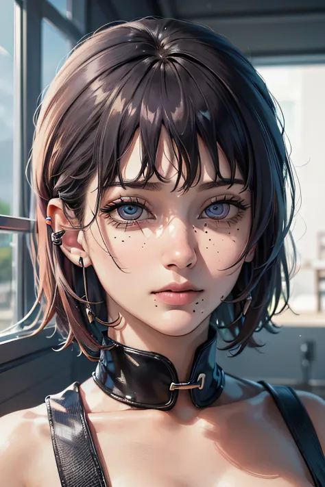 (obra de arte, super detalhado) ,alta resolução, alta qualidade, 1girl, fami (chainsaw_man), face detalhada, cores vivas, sem fundo, olhos extremamente detalhados, olhos espirais