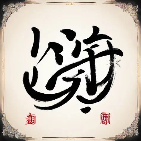 Japanese Calligraphy Art of the kanji letter “賽”