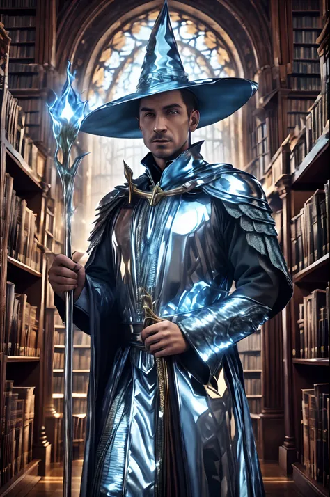 chrome wizard of the library