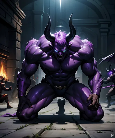 Shadow Lord hyper realistic super detailed demons preparing for hyper realistic combat super detailed