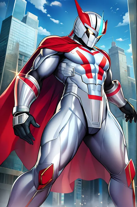 superhero american, ultraman, full body