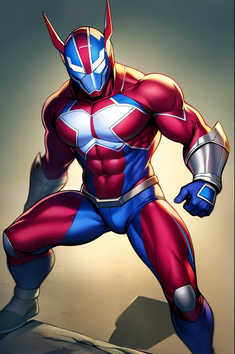 superhero american, ultraman, full body