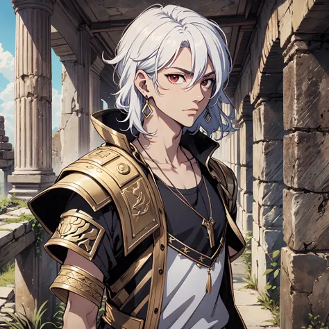 128K Ultra High Definition,
128K Ultra High Quality,
128K Ultra High Resolution,
128K Resolution,
Hyper Detailed,
Hyper Quality,
Hyper Definition,
Perfectly Detailed,
Perfectly Designed,
Masterpiece,
1 Boy,
Anime,
Handsome,
White Hair,
Red Eyes,
Wearing Ea...