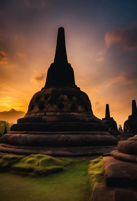 borobudur sunset