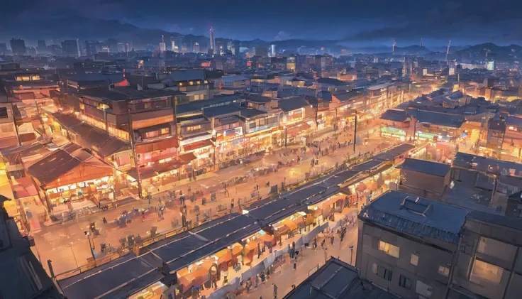 Scenery of Shimokitazawa,20 years later,view over city,In front of the station,