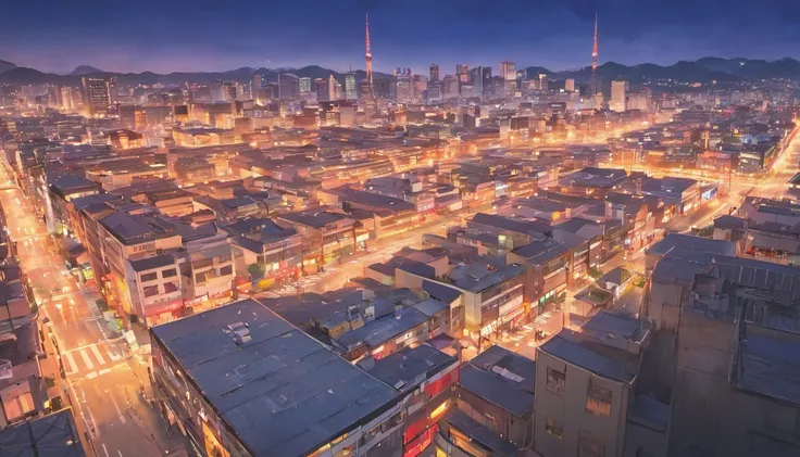 Scenery of Shimokitazawa,20 years later,view over city,In front of the station,