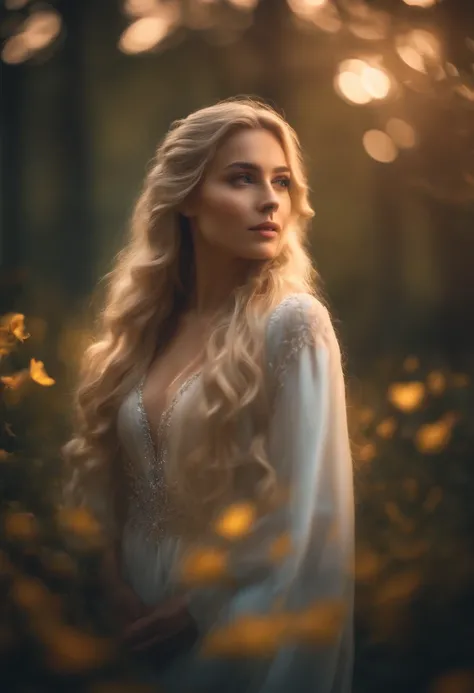 (best quality,4k,highres),vivid colors,gorgeous,ethereal,enchanted,colorful,long hair, blonde woman, night forest,glowy flowers,serene,peaceful atmosphere,pure,aesthetic,soft lighting,bokeh,captivating expression,subtle,detailed face,dreamy,impressionistic...