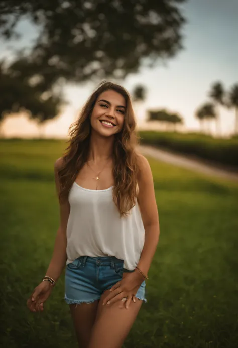 Foto RAW em sequencia, uma foto de uma adolescente 16anos, ((selfie da parte superior do corpo, feliz)), mordendo dedo, rosto detalhado, planos de fundo detalhados pouco desfocados, luzes naturais, HDR, foto realista, foto profissional, flerte com o espect...