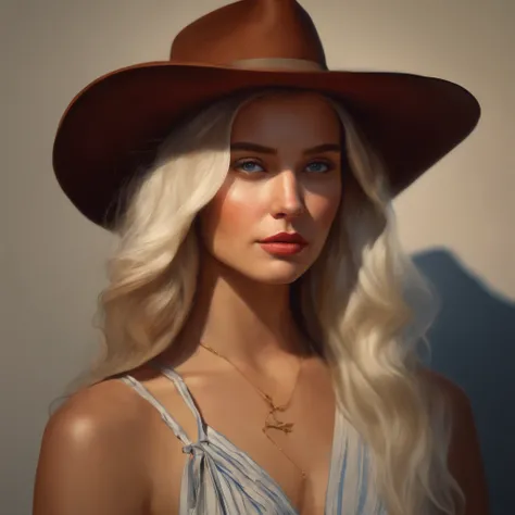 Hyperrealist portrait of female by david hockney and alphonse mucha,fantasy art, photo realistic, dynamic lighting, artstation, poster, volumetric lighting, very detailed faces, 4 k, award winning,, 1girl, in the dark, deep shadow, low key,cowboy shot,(off...