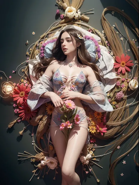 official art, unity 8k wallpaper, ultra detailed, beautiful and aesthetic, beautiful, masterpiece, best quality, (zentangle, mandala, tangle, entangle), (ecstasy of flower:1.2) dynamic angle, cowboyshot, the most beautiful form of chaos, elegant, a brutali...