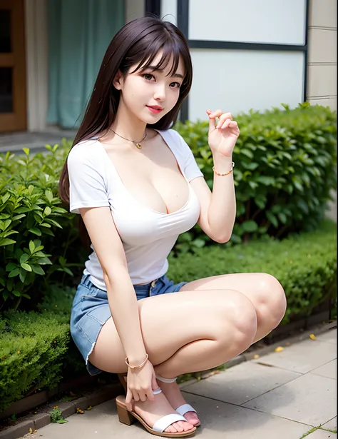 If the girl１a person、韓国アイドル、Korean woman in pita pita t-shirt and short skirt、 Beautiful Korean woman in very short skirt, Knee Hiisox、Gorgeous young Korean woman, Korean Girl, Korean female, Beautiful young Korean woman, korean female fashion model, Korea...