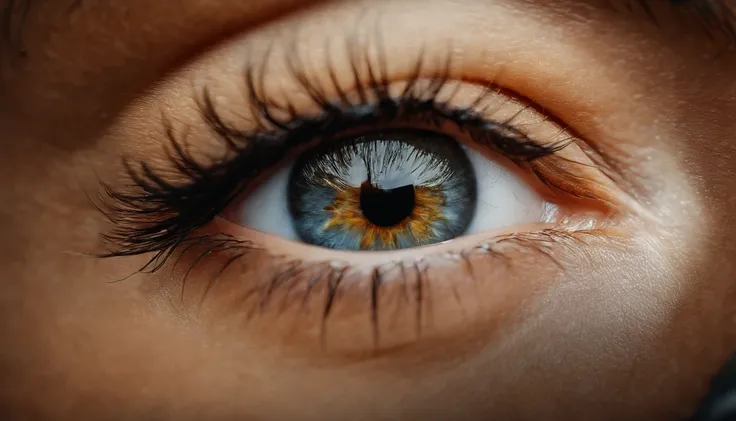 Olhos vermelhos,olhos detalhados,peitos grandes,ultra realista