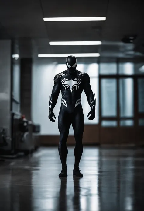 Venom binds Superman，Full body photo，Liquid armor，Delicate picture