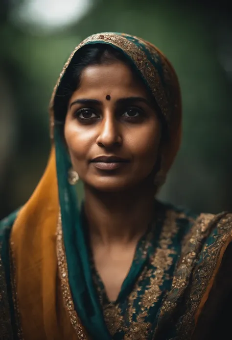 Portrait of a indian muslim lady