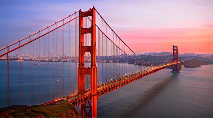 Alafard view of bridge with city as background, Golden Gate Bridge, Golden gate, Photo of San Francisco, san francisco, usa-sep 20, bay area, Takahashi，city on top, beautiful high resolution, california;, author：Brian Thomas, shutter inventory, author：Matt...