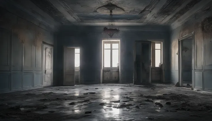 (best quality,4k,8k,highres,masterpiece:1.2),ultra-detailed,(realistic,photorealistic,photo-realistic:1.37),creepy hotel,white candles,dripping blood,shattered and tattered,haunted ambiance,overtaken by darkness,forlorn abandoned rooms,unearthly atmosphere...