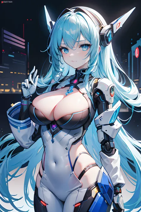 ,highly detailed vfx portrait of, symetry! futuristic robotic, , extremely detailed goddess shot, cinematic photogtaphy, belle fille cyborg,close-fitting clothes，big breasts exposed cleavage, keyframe, Anthropomorphic _ Humanoid, A futuristic