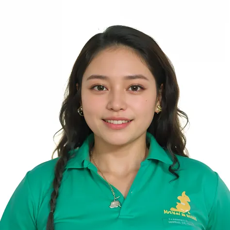 a close up of a woman in a green shirt with a smile, karla ortiz, alanis guillen, professional picture, julia fuentes, estefania villegas burgos, pilar, monserrat gudiol, lorena avarez, fernanda suarez, professional profile picture, magda torres gurza