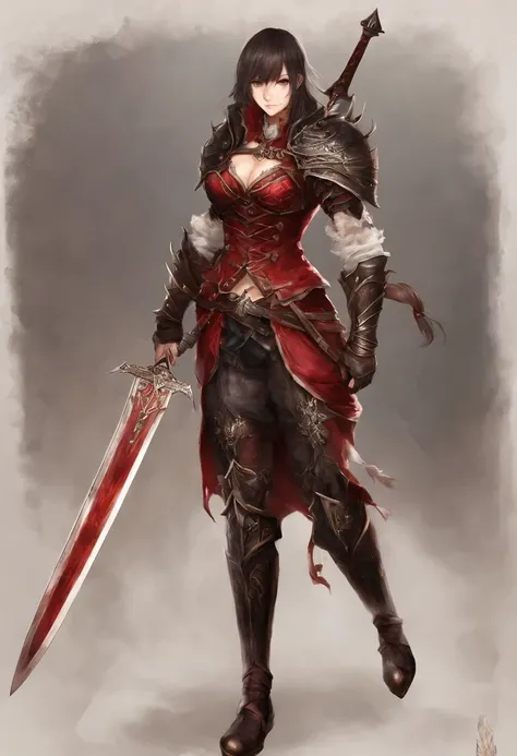 Faraway view，tmasterpiece，Rich details，1girll, solo person，Blonde hair，Long whit hair，Red Eyes，Royal sister face，Mature，Adult women are plump，Colossal tits，Black Armor，Heavy armor，Covered in pitch-black steel armor，Only the face can be seen，helmets，armor，A...