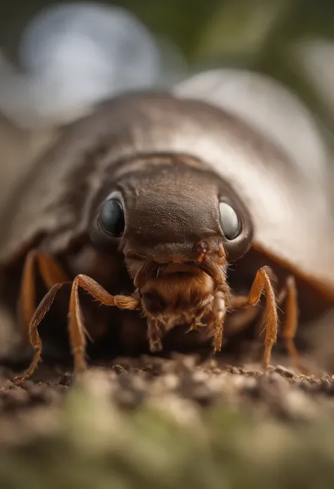 Ants carrying snail shells，With human hands，The screen layout is proportionally reasonable，Be imaginative，Handsome and high-class style