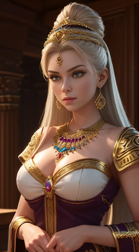((Full-pageconcept-art, Project Sheet, 3 dBlender: 1)), Womens jewelry in the Slavic style, a gold, silver, gems, 3d модель, depth, many details,  ((extreme hight detail)),(Ultra-detailed),(painting), chiaroscuro, extremely detailed CG unity 8k wallpaper,