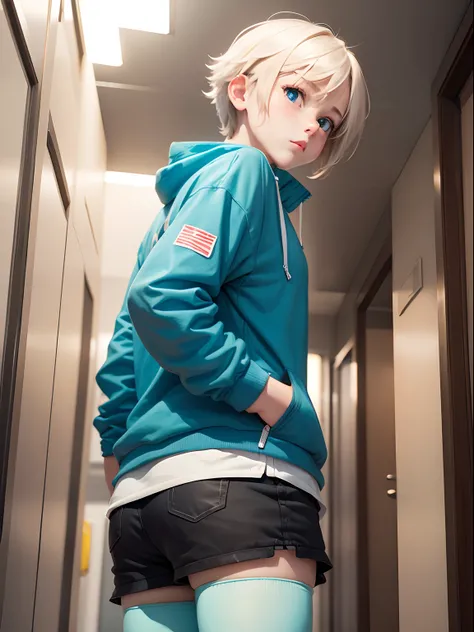 a cute girl that looks like a boy, reverse trap, tomboy