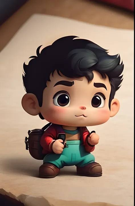 a cartoon little boy