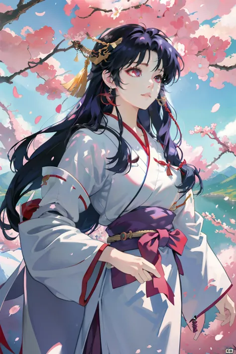 Inuyacha
Tags: illustrations, vibrant colors, anime, characters, Kagome, Inuyasha, action, landscapes, mystical creatures, demons, adventure, cherry blossoms, traditional attire, sword fighting, fantasy

(best quality,4k,8k,highres,masterpiece:1.2),ultra-d...