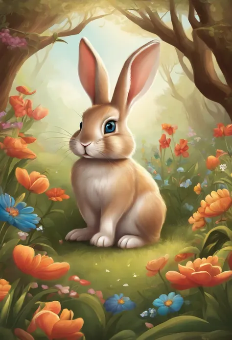 Cartoon bunny illustration