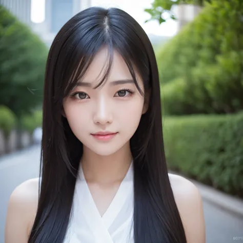 full body shot, Korean girl, city, long black hair, show background, wearing stylish clothes, Best Quality, 8K, Raw photo, top-notch quality, nffsw:1.2, exceptionally detailed RAW color photo, professional-grade photograph, (Realistic, Photorealistic:1.37)...