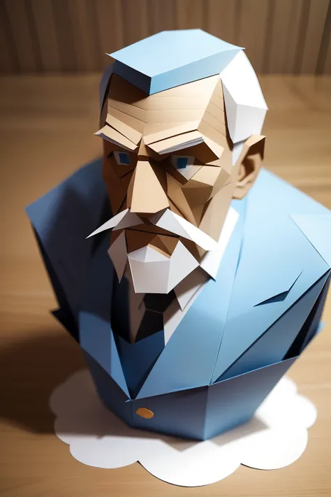 Paper Craft Semi-Solid Old Man