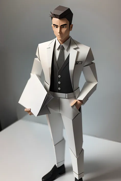 Paper Craft Semi-Solid young man