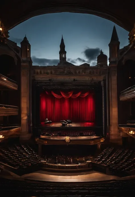 gotham concert stage, empty