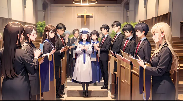 chapel、choir、Unified costume of the choir