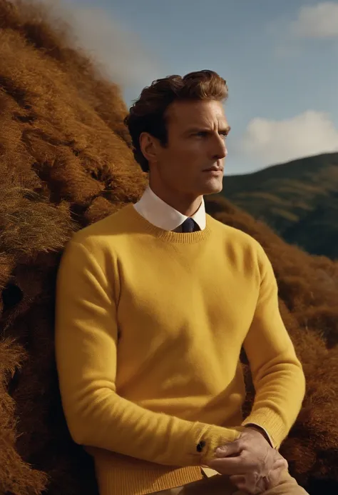 British man, Wool Sweaters, Loro Piana, sunny morning, Tim Walker, GQ editorial