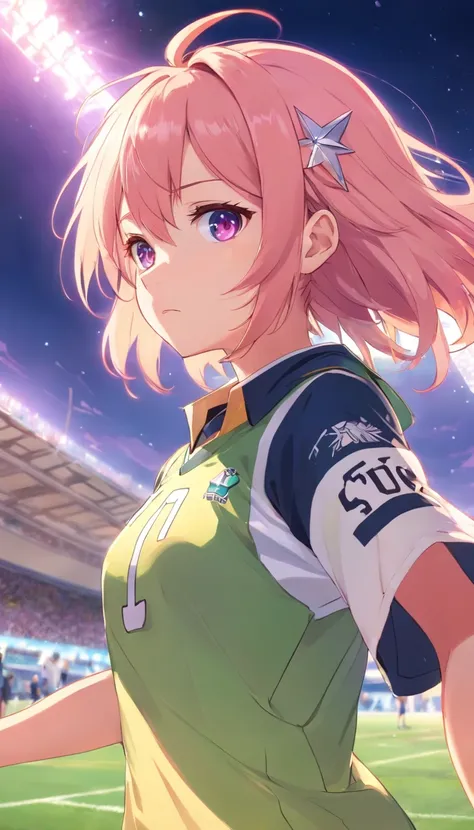 The fate of Astolfo , Football uniforms, diamond, multicolored hair, multicolored eyes