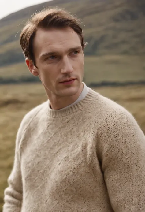 British man, Wool Sweaters, Loro Piana, sunny morning, Tim Walker, GQ editorial