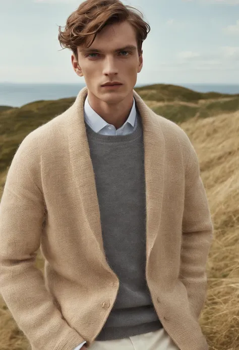 British man, Wool Sweaters, Loro Piana, sunny morning, Tim Walker, GQ editorial