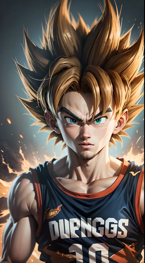 Luka Dončić Goku merger (Dragon Ball)a young prodigy with the ability to transform into a Saiyan and dominate basketball.